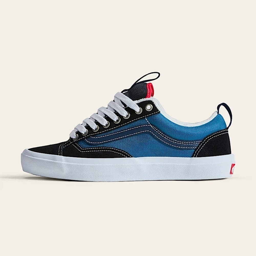 Vans socks + Vans Old Skool 36+ Black,Blue & White Skate Shoes - Picture 3 of 5